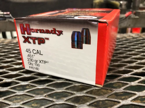 Hornady 45CAL 230gr XTP (.451") 100ct/box (Projectile Only)