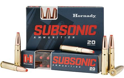 Hornady Subsonic Ammunition .300 BLACKOUT 190 gr SUB-X 1050 fps 20/ct