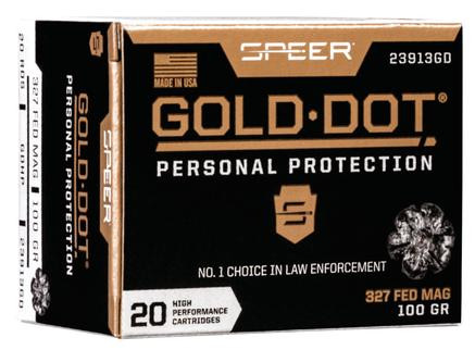 Speer Gold Dot Handgun Ammunition .327 Federal 100 gr HP 1500 fps 20/ct