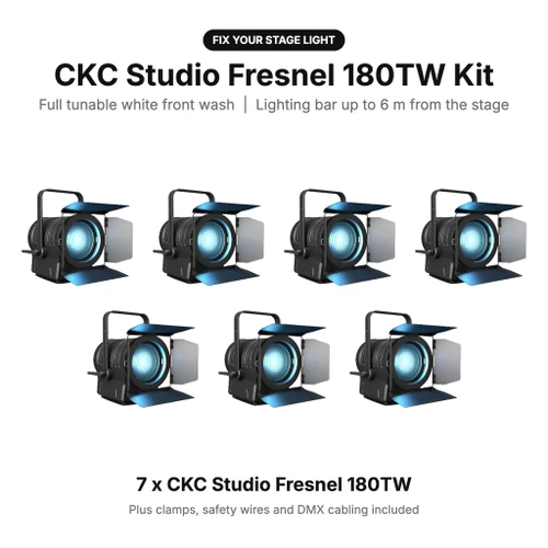 Fix Your Stage Light Kit: CKC Studio Fresnel 180TW (bar up to 6m)