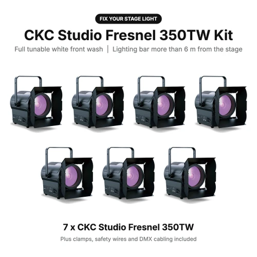 Fix Your Stage Light Kit: CKC Studio Fresnel 350TW (bar over 6m)