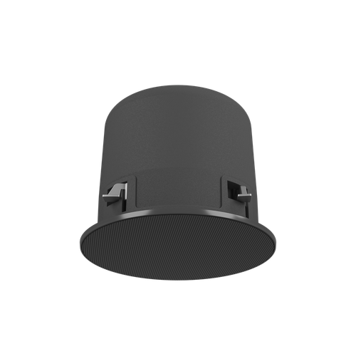 Quest Engineering MX4C ceiling speaker side view with aluminium back can