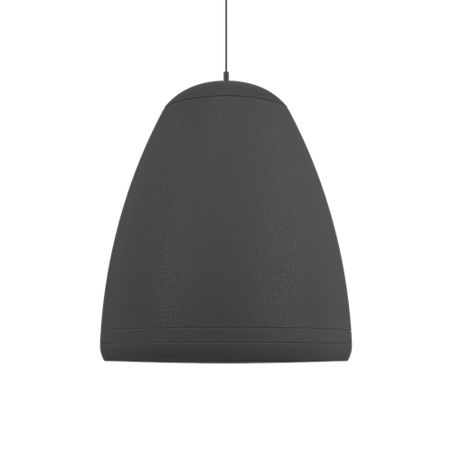 Quest Engineering MX6P pendant speaker, black, angled view