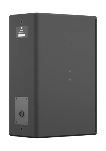 Quest Engineering Qi12 loudspeaker, black, rear panel with bi-amp switch and connector