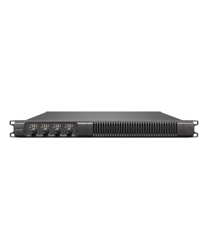 Quest Engineering QX4300 four channel power amplifier, front view