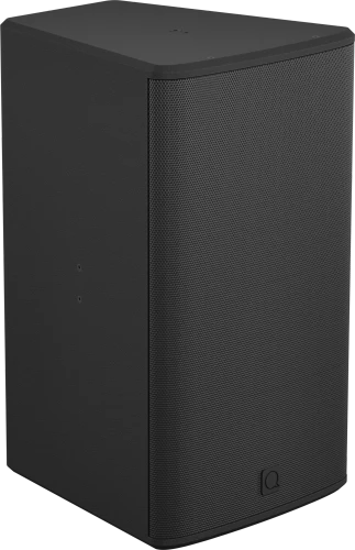 Quest Engineering Qi12E weatherproof loudspeaker, black, rear panel and connector