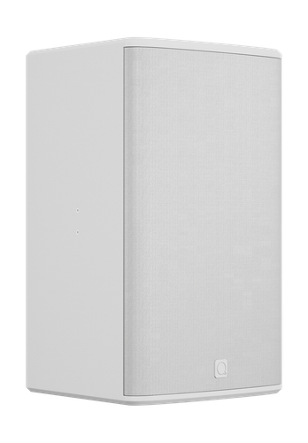 Quest Engineering Qi15 installation loudspeaker, white, front angled view