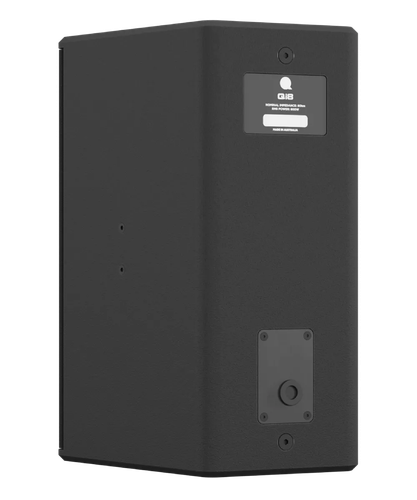 Quest Engineering Qi8 loudspeaker, black, side profile