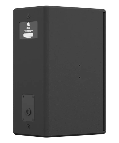 Quest Engineering Qi8 loudspeaker, black, rear panel with Euroblock connector