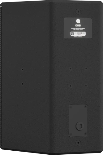 Quest Engineering Qi8E weatherproof loudspeaker, black, side profile