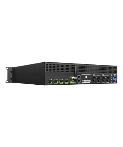 Quest Engineering QXD-10KD DSP amplifier, rear angled view