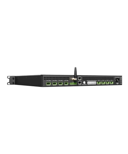 Quest Engineering QXD-1KD DSP amplifier, rear angled view