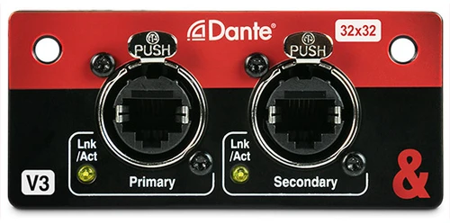 Allen & Heath SQ Dante card front view