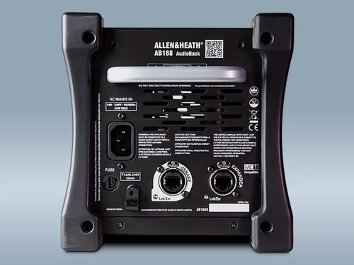 AB168 stagebox in use on stage