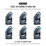 CKC Lighting V4 Profile Kit: 350W LED Profile Moving Heads with Clamps, Safety Wires and DMX