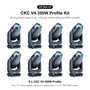 CKC Lighting V4 Profile Kit: 350W LED Profile Moving Heads with Clamps, Safety Wires and DMX