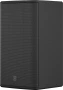 Quest Engineering Qi8E weatherproof loudspeaker, black, angled view