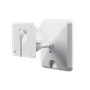 Quest UB1XW wall bracket in white, pan and tilt speaker mount