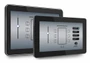 CC-7 and CC-10 touch panels side by side