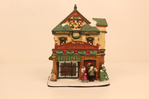 2002 Fancy Fiddle Music Shoppe" Christmas Village House