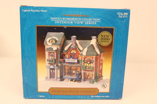 2001 "Heritage House Antiques" Christmas Village House