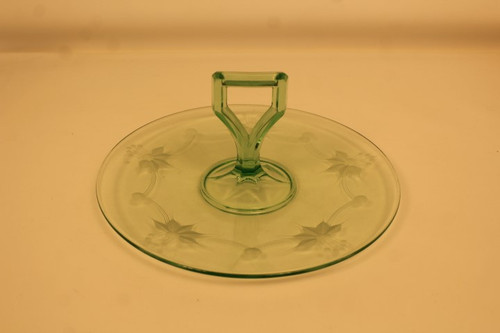 Vintage Depression Glass Appetizer Tray