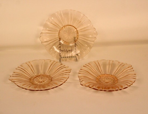 Anchor Hocking Pink Depression Glass Mint Dish