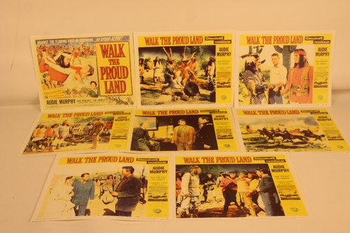 Vintage 1956 Audie Murphy Movie Lobby Cards