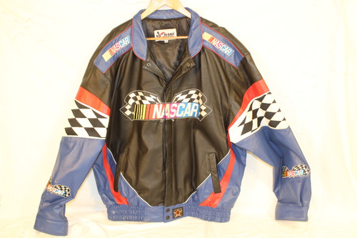 Leather NASCAR Bomber Jacket