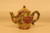 Enamel Teapot Detailed in Gold Embossed Rope