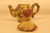 Enamel Teapot Detailed in Gold Embossed Rope