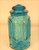 L.E. Smith Vintage Moon & Stars Blue Canister