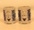 Chinese Ceramic Oval Blue & White Candle Holders