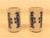 Chinese Ceramic Oval Blue & White Candle Holders