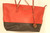 Michael Kors Red/Black Leather Shoulder Bag