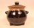 Brown Drip Glaze Stoneware Bean Pot