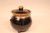 Brown Drip Glaze Stoneware Bean Pot