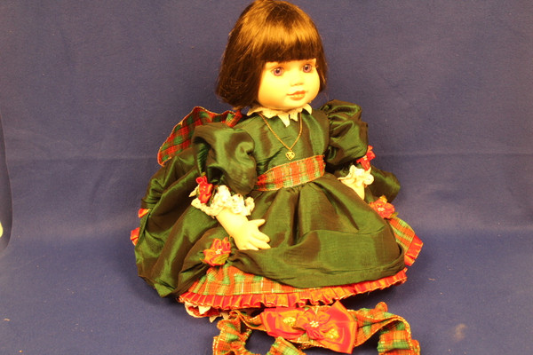 Marie Osmond Porcelain Doll Olive May's 1st Christmas