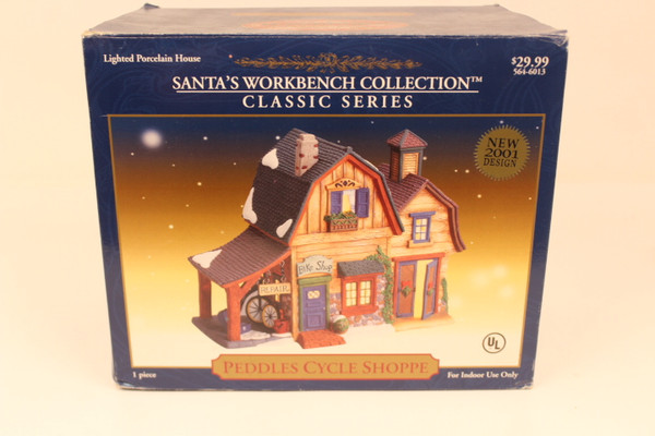 2001 "Peddles Cycle Shoppe" Christmas Village House