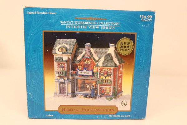 2001 "Heritage House Antiques" Christmas Village House