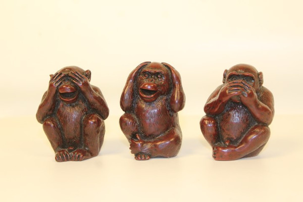 3 Wise Monkeys Home Decor Statuettes