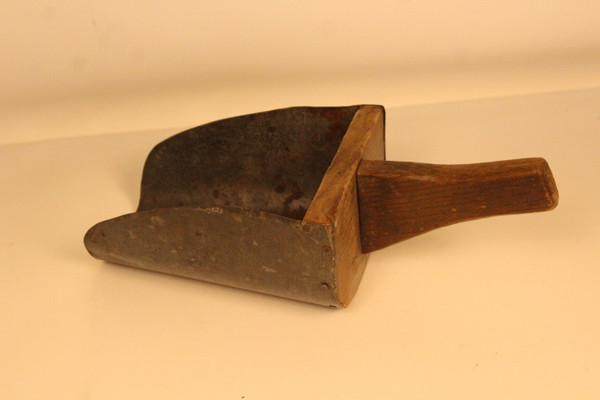 Vintage Tin and Wood Scoop