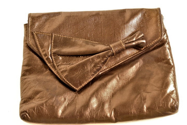Mr Jay Donna Elissa Italian Leather Clutch