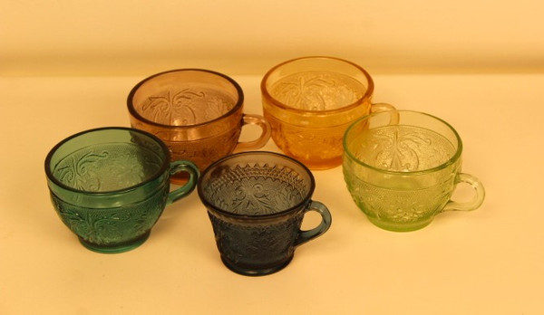 Vintage Indiana Tiara Sandwich Glass Cups