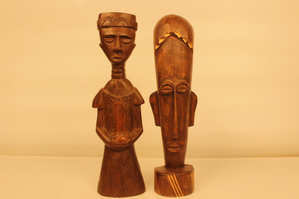 Handcrafted Wooden Tribal Art Sculptures