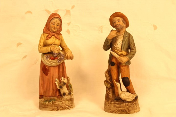 Homco Golden Years Series Man and Woman figurines