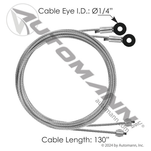 130" Todco Door Cable