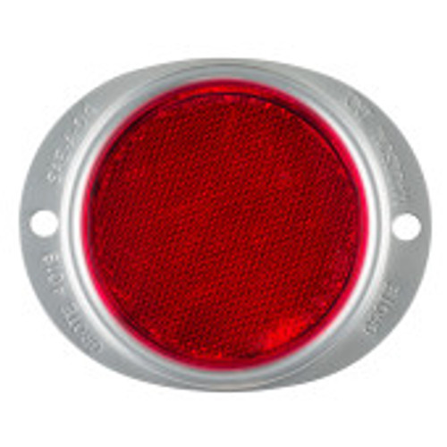 Grote Steel 3" Lens Two-Hole Mounting Reflector Red 40192 Grote Steel 3" Lens Two-Hole Mounting Reflector Red 40192