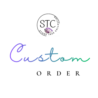 Every single human is different in their own way and journeys down different paths at different times, even feels different pains & emotions. In reflection of this we know that not just one crystal can feel like enough. That maybe you need or want to work on a few wellbeings all at once. Crystal bracelets when worn everyday can be beneficial to your wellness. Be sure to contact us, share with us your ailments or your favorite crystals, let us design your dream bracelet.

Here you can request:

Custom Gemstone Bracelets

Custom Gemstone Anklets

Custom Crystal Necklaces

Custom Mala's (knotted necklaces)

Custom Rings (single gemstone with health copper wire)

Custom gemstone decor, hangers, open to ideas.

How: At Checkout, type as much details as you can about what type of custom you want. Including notes like, size, gemstone and crystal choice, design features or patterns, use for item for reference, thicknesses, meterials, lengths.