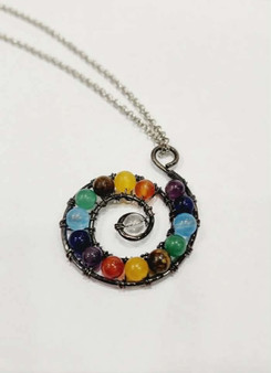 Chakra Spiral Necklace